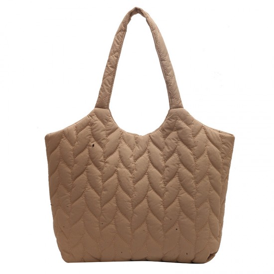 Women's bags, 2025 spring new forest-style simple Oxford cloth shoulder bag, fashionable embroidered diamond-patterned crossbody bag