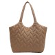 Women's bags, 2025 spring new forest-style simple Oxford cloth shoulder bag, fashionable embroidered diamond-patterned crossbody bag
