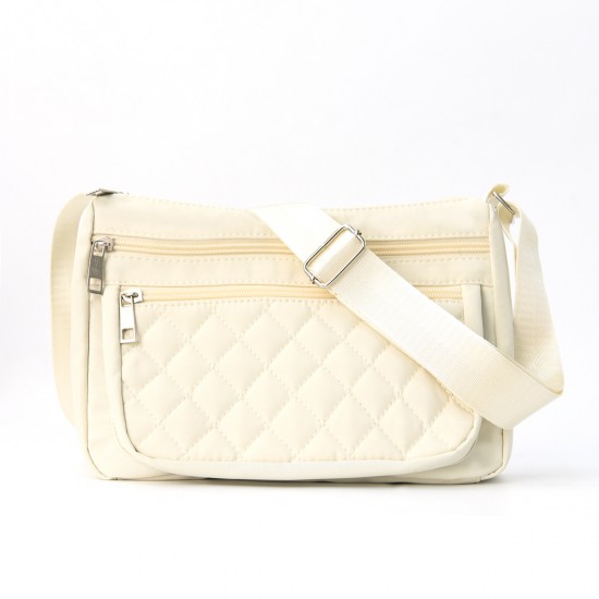 Feihong cross-border lettered cosmetic bag, seersucker two-piece travel storage bag, large-capacity portable cosmetic and toiletries bag