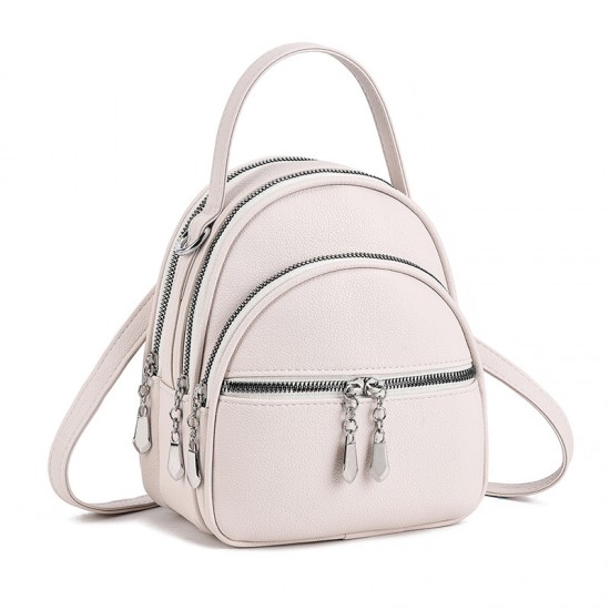 New macaron fashionable multi-layered backpack, high-value large-capacity handbag, cross-border simple lightweight backpack