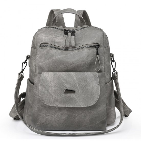 Cross-border Korean-style large-capacity women's backpack, PU women's backpack Cross-border Korean-style large-capacity women's backpack, PU women's backpack