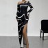 European and American fashion: sexy midi skirts, elegant contrasting halter tops for summer, slimming and flattering.