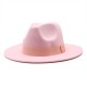 New autumn and winter wide-brim hats for men and women, Korean-style fashionable woolen jazz hat, British-style topper CMN047