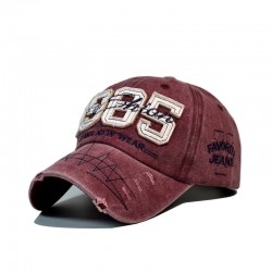 New cross-border appliquéd large-letter embroidered baseball caps, washed and distressed caps, and classic five-pointed star caps.