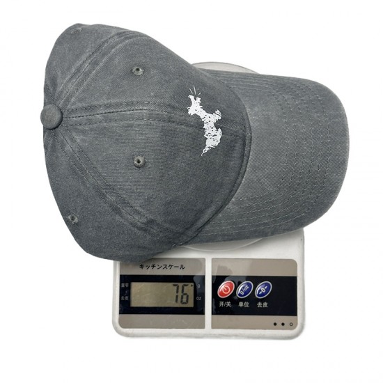 Wholesale Korean 2025 new style washed retro puppy embroidered baseball cap for women with large heads, small flattering cap