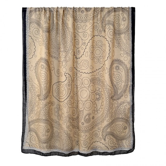 Korean retro cashew nut print personalized scarf for women, stylish and elegant travel accessory, cotton and linen long scarf Korean retro cashew nut print personalized scarf for women, stylish and elegant travel accessory, cotton and linen long scarf