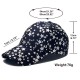 New cross-border spring and summer five-pointed star print men's and women's baseball caps, sun visors, five-pointed star print hats.