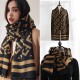 2025 double-sided faux cashmere scarves, women's winter FD print, ladies' warm cashmere scarves, dual-use scarves, wholesale