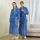 Classic European and American, simple, extra-long flannel robe for men. Autumn and Winter Thickened Plus-Sized Coral Fleece Bathrobes for Women