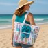 Cross-border double-layer cosmetic bag, heightened and large-capacity, portable travel makeup storage bag