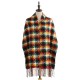 2023 new plaid scarf for women, winter mid-length tassel shawl, fashionable street style faux cashmere warm scarf for men.