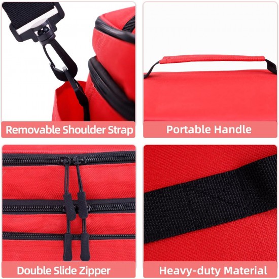 Feihong cross-border home first aid kit, large capacity, fixed medicine bottle storage bag, travel medicine storage box