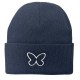 Cross-border Amazon beanie hat, a versatile, casual, bow-embroidered knitted hat for women in autumn and winter, a slim, flattering beanie.