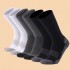 Non-slip and wear-resistant sports socks, warm mid-calf socks for men and women, thickened terry merino wool hiking socks