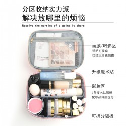 Cross-border hot-selling, 40% off, wet/dry separation, multi-color hanging toiletry and cosmetics storage bag.