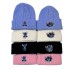 New Cross-Border Stitch Embroidered Knitted Hat, Autumn/Winter Outdoor Warm Men's and Women's Cartoon Anime Beanie