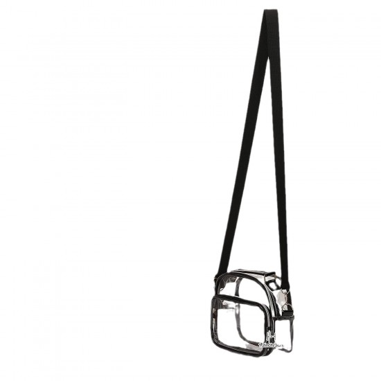 Feihong cross-border women's transparent crossbody bag, odorless, large capacity, portable crossbody handbag Feihong cross-border women's transparent crossbody bag, odorless, large capacity, portable crossbody handbag