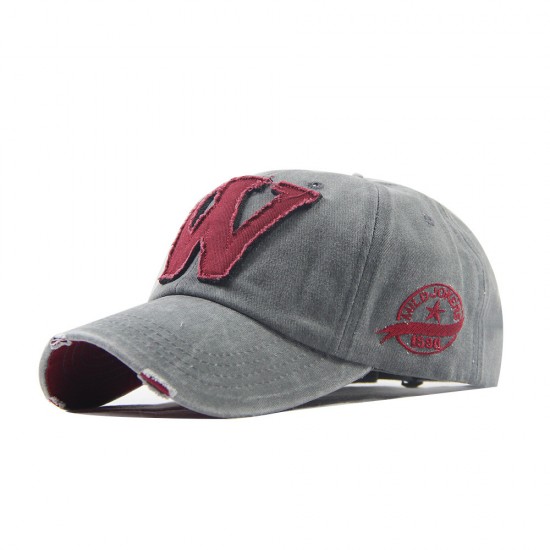 New cross-border cotton Feans large-letter embroidered baseball caps, washed and distressed outdoor caps, wholesale.