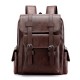 Cross-border men's simple retro business laptop bag, soft PU new trendy large-capacity travel backpack. Cross-border men's simple retro business laptop bag, soft PU new trendy large-capacity travel backpack.