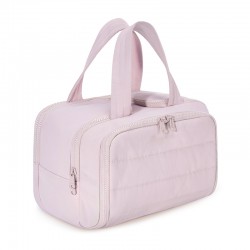 Feihong cross-border large-capacity cosmetic bag, portable hand-held toiletries bag, fluffy, large, wide-opening cosmetic and toiletries bag