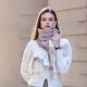 Contrast color tassel scarf, 2025 new plaid warm Korean autumn and winter elegant shawl, faux cashmere couple's scarf