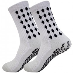 Adult adhesive-coated football socks with thickened towel soles for practical combat, sweat-wicking, breathable mid-length sports non-slip socks