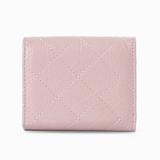 New short women's wallet, multifunctional PU fashionable diamond-patterned folding zipper wallet, wholesale student coin purse New short women's wallet, multifunctional PU fashionable diamond-patterned folding zipper wallet, wholesale student coin purse