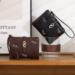 PRETTYZYS new short women's wallet, large-capacity niche women's handbag, simple multi-card slots women's wallet