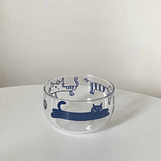 Mangmang's creative and cute cartoon animal ceramic absorbent coasters, personalized hand-painted round insulated coffee coasters