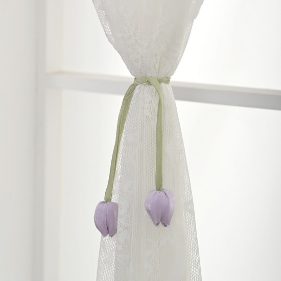 Handmade tulip curtain buckles, fresh and sweet flower buds, handicraft decorations, cross-border dropshipping Handmade tulip curtain buckles, fresh and sweet flower buds, handicraft decorations, cross-border dropshipping