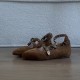 2025 Spring/Summer New Women's Large-Shaped Boots, Slimming, Block-Heeled, Pointed-Toe, Belt-Buckle, Pleated Boots