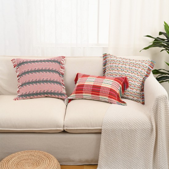 Cross-border yarn-dyed Christmas pillows, living room sofa, bed cushions, bedroom bay window cushions, and pillowcases