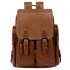 Large-capacity men's bags, PU leather backpacks, high-end, fashionable backpacks, messenger briefcases