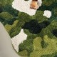 Forest moss carpet, bedroom bedside rug, thick plush, living room sofa and chair mat, quick-drying absorbent bathroom mat. Forest moss carpet, bedroom bedside rug, thick plush, living room sofa and chair mat, quick-drying absorbent bathroom mat.