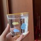 Homemade frosted black puppy mug, black and white coffee cup, niche water cup, couple's cup 320ml