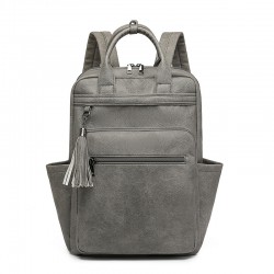Cross-border new women's PU backpack, large-capacity business laptop backpack, retro women's backpack wholesale.