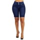 New Cross-Border Amazon Independent Station Denim Shorts for Women, Buttoned Shorts, Slimming, Cropped Shorts