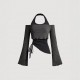 Cross-border European and American women's long-sleeved T-shirts. Contrast-color two-piece halter neck sweater, slimming and hot girl top. Cross-border European and American women's long-sleeved T-shirts. Contrast-color two-piece halter neck sweater, slimming and hot girl top.