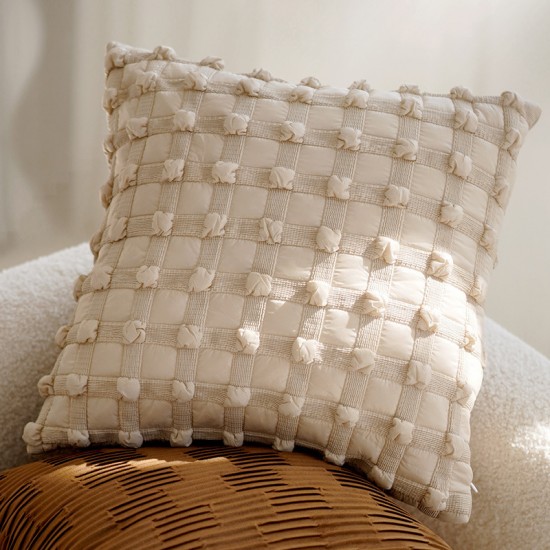 Cross-border INS Nordic towel embroidered bow sofa throw pillow, cute tufted girly cushion for home decor. Cross-border INS Nordic towel embroidered bow sofa throw pillow, cute tufted girly cushion for home decor.
