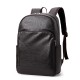 New cross-border men's PU leather backpack, simple and lightweight business travel bag, business casual, large capacity laptop bag