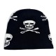 New autumn and winter Kuromi Stitch jacquard knitted hat, anime Sanrio warm pullover wool hat.