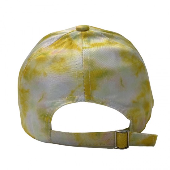 Fashionable retro tie-dye baseball caps for women, casual caps for outdoor sun protection, printed baseball caps.