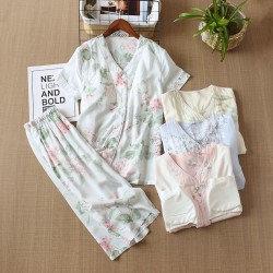 Women's autumn and winter flannel pajamas, thickened, warm, heart-shaped coral fleece, tapered, loose loungewear