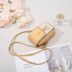 Pretty/Prettyzys new vertical phone bag, zipper closure, large-capacity mini PU bag