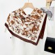Retro Butterfly print 90*90 square scarf for women, a stylish, niche decorative scarf for Instagram style, easy to match, and a high-end wholesale scarf.