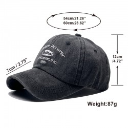 Amazon's new lettered embroidered baseball hats, fashionable retro baseball hats for men, trendy outdoor sun hats for women