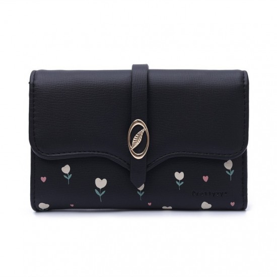 New cross-border women's wallet, fresh, simple, multifunctional, multi-card slot, foldable clutch, coin purse.