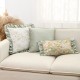 Cross-border ins American pastoral embroidery pillowcase, lumbar support for living room sofa, retro solid color cushion cover Cross-border ins American pastoral embroidery pillowcase, lumbar support for living room sofa, retro solid color cushion cover