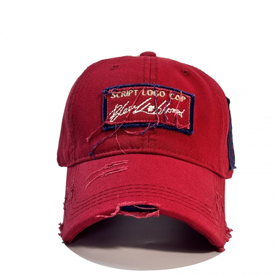 2024 New Men's and Women's Beige Baseball Cap, Versatile, Face-Showing Small Baseball Cap, Personalized Couple's Shabby Style Retro Hat
