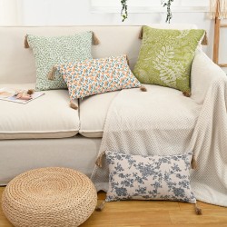 Bohemian print geometric tufted sofa cushion covers, bay window cushions, luxury sofa back cushions.